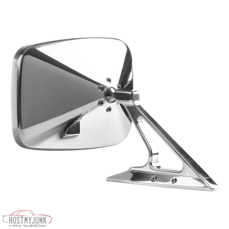 Polished Rectangular Mirror Side View BR010